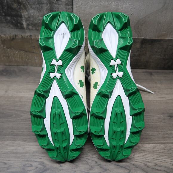 Under Armour Size 3y Cleats Clutch Fit Highlight Clover Shamrock - Picture 4 of 8